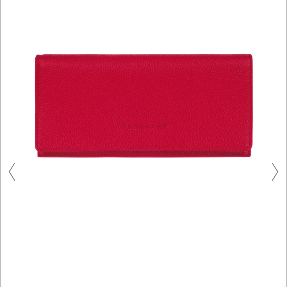 Longchamp Continental Wallet - Red